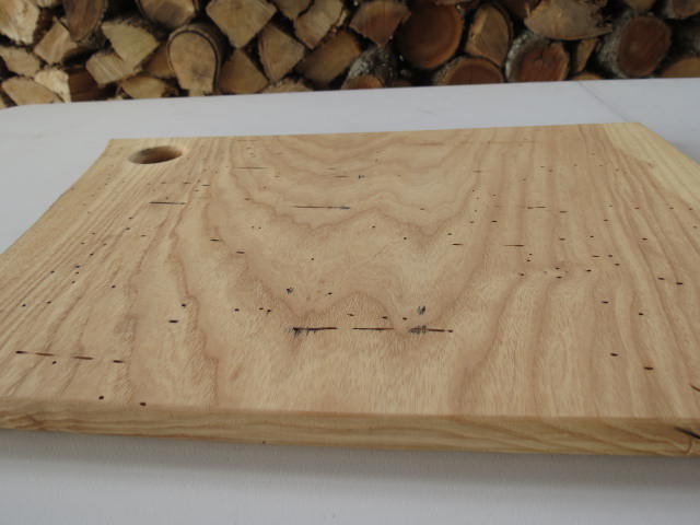 Double Live-edge Kiln-dried Square Ashe Cutting Board