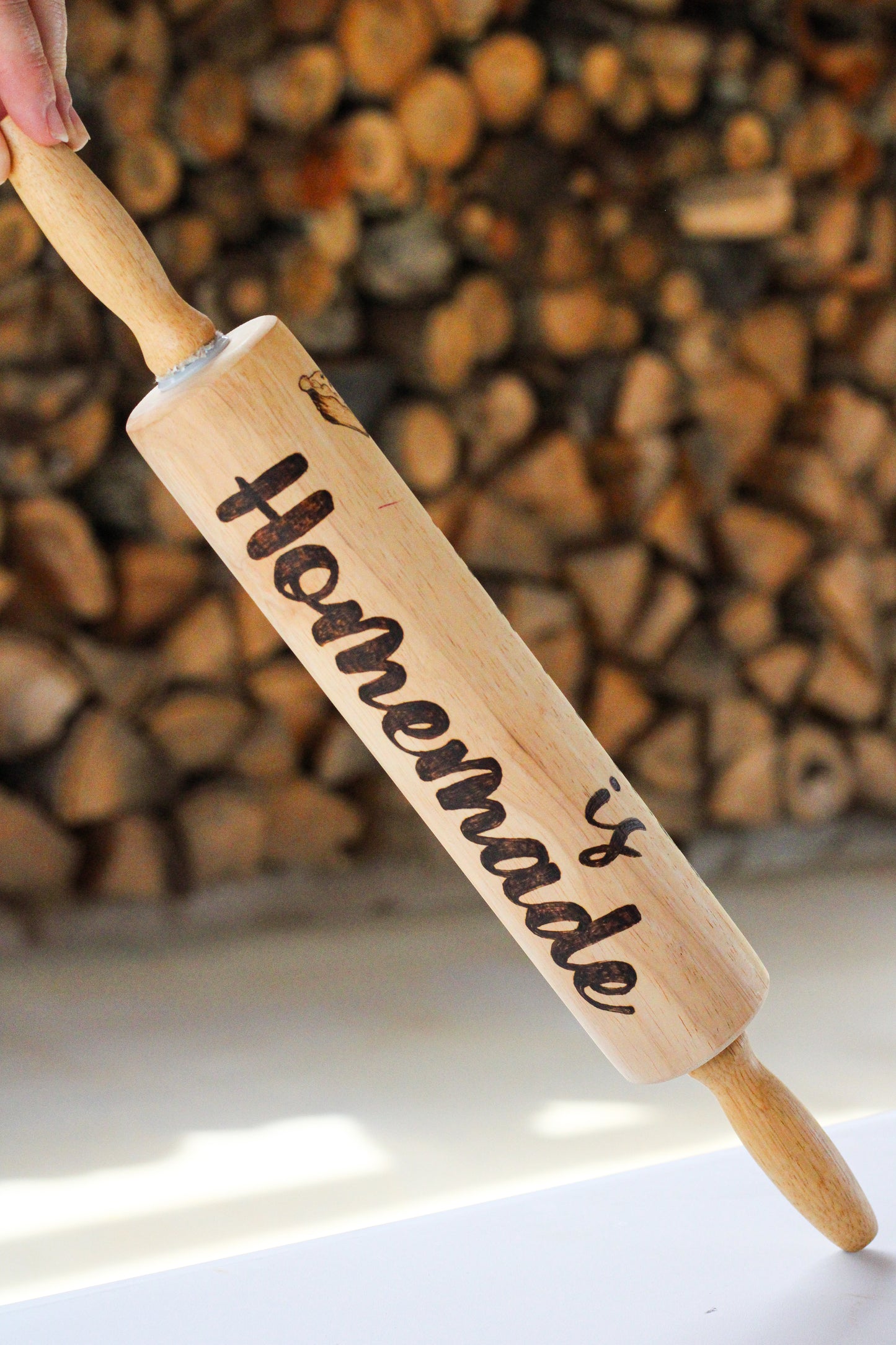 Happiness is Homemade Rolling Pin