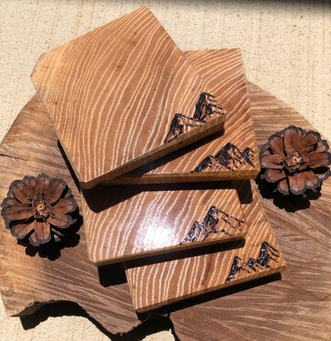Mountains Coaster Set