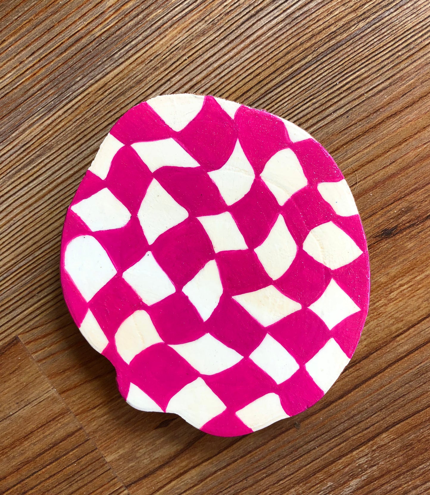 Groovy Pink Jumbo Coaster