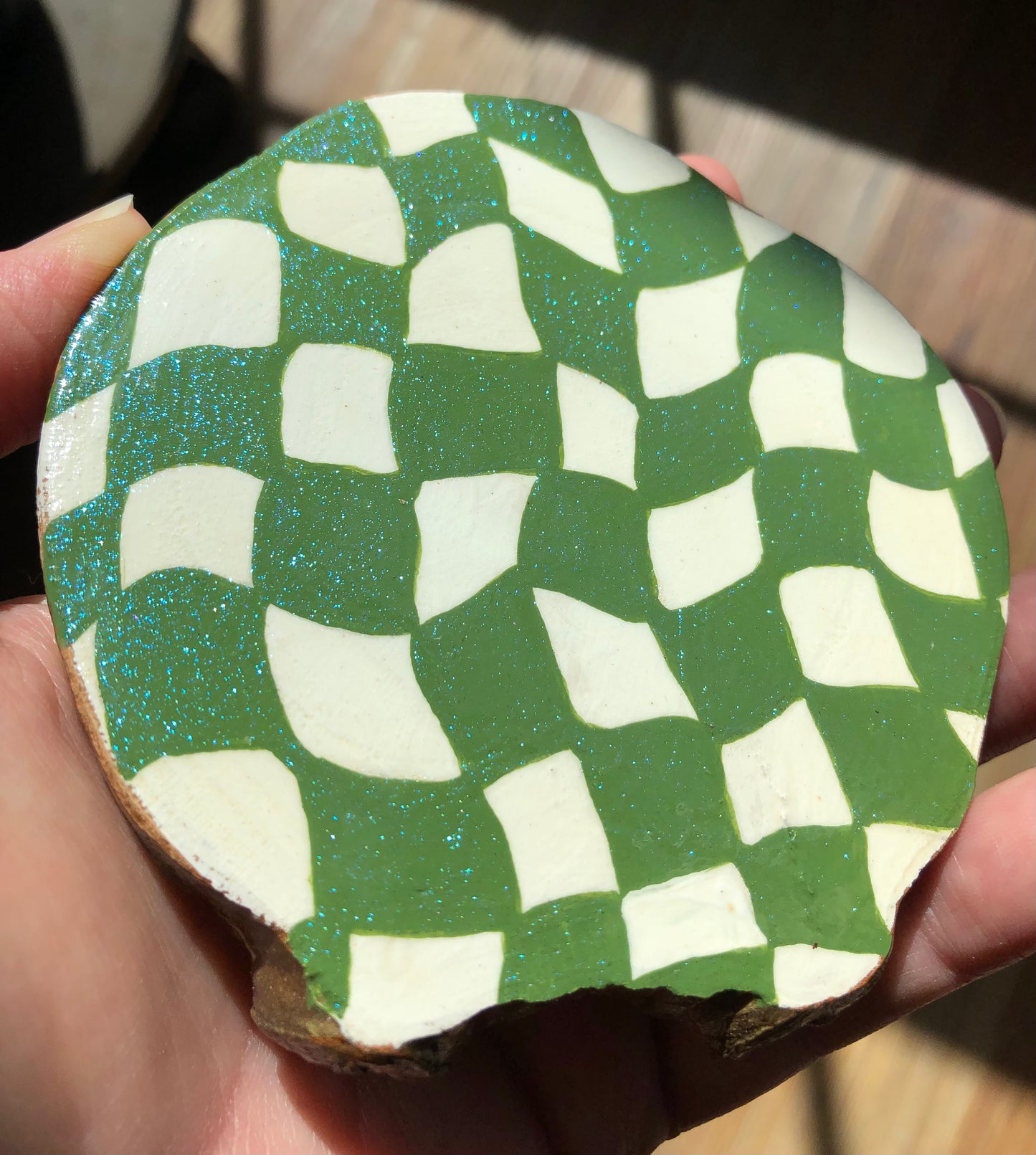 Groovy Green Jumbo Coaster