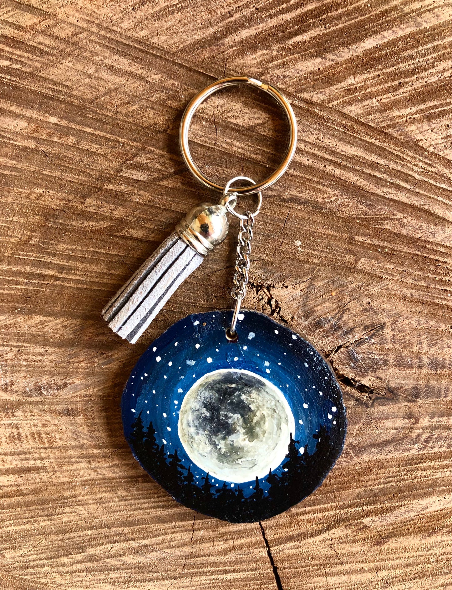 Full Moon Keychain