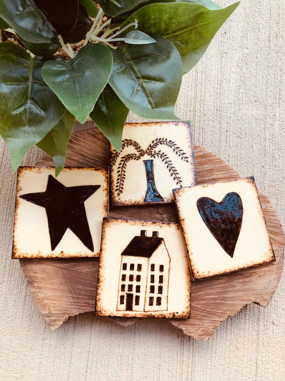 Primitive Coaster Set
