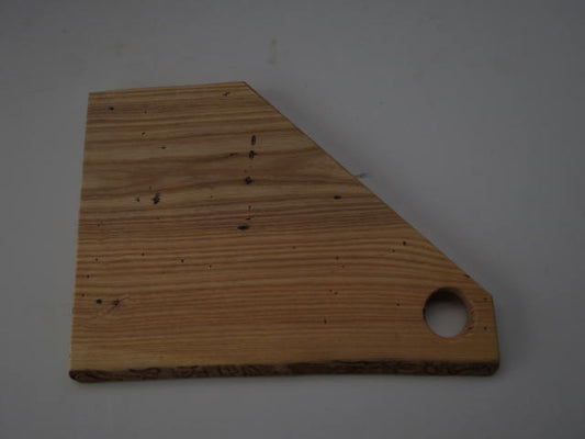 Live-edge kiln-dried angled Ashe Cutting Board