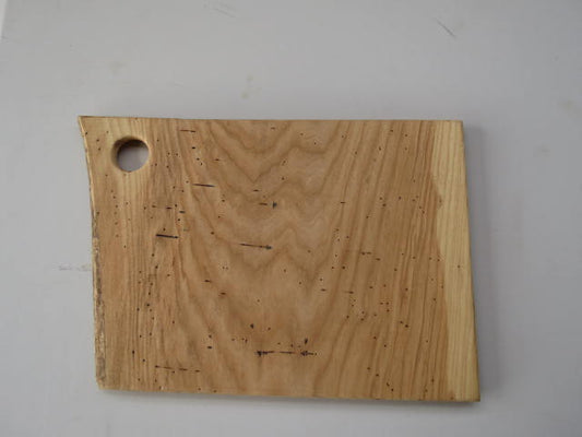 Double Live-edge Kiln-dried Square Ashe Cutting Board