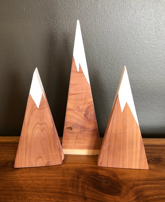 Mountains Peaks Shelf Sitter (Set of 3)