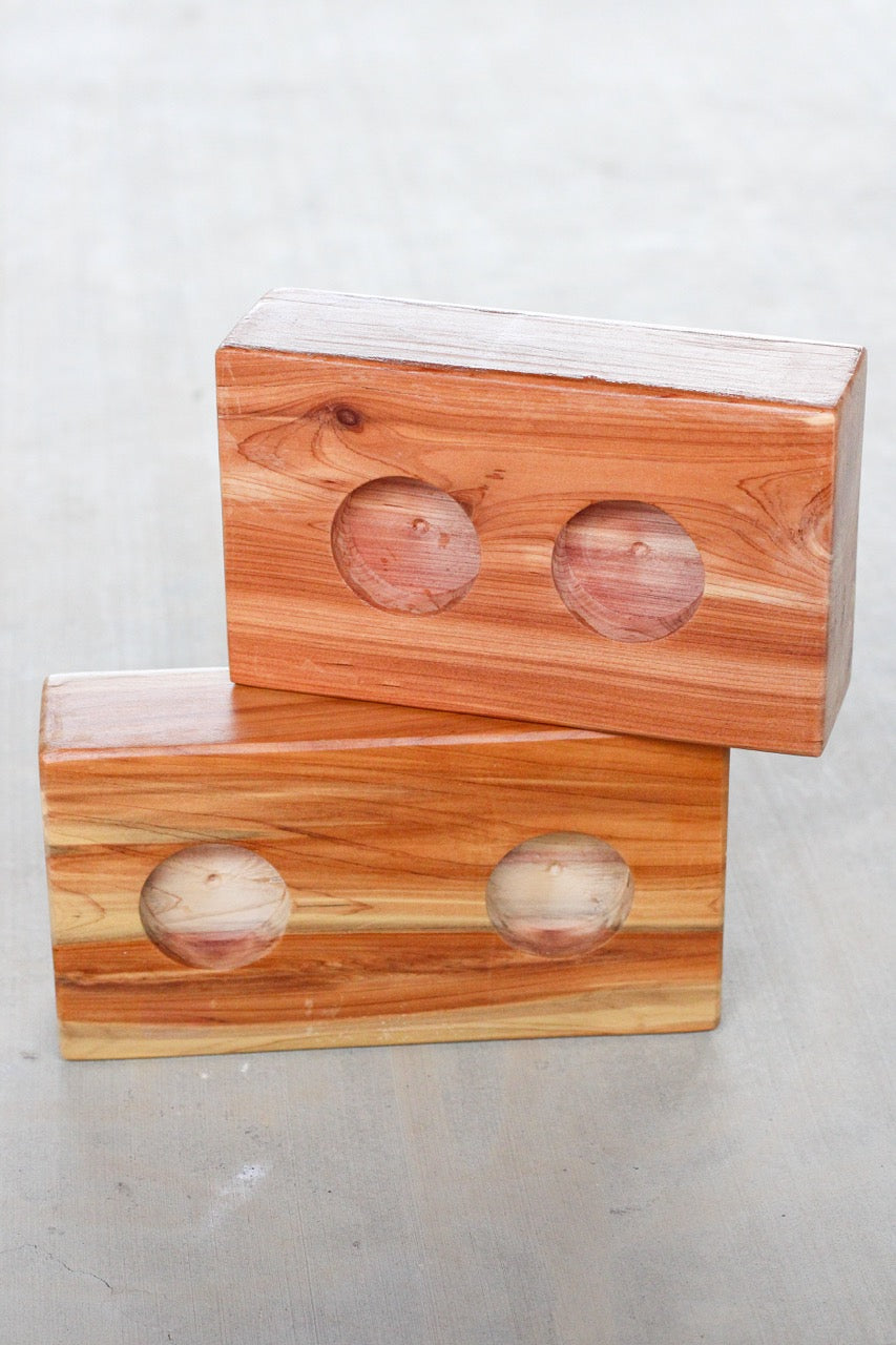 Plain Flat Rectangular Double Tea Light Candle Holder