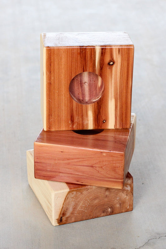 Plain Flat Cube Tea Light Candle Holder