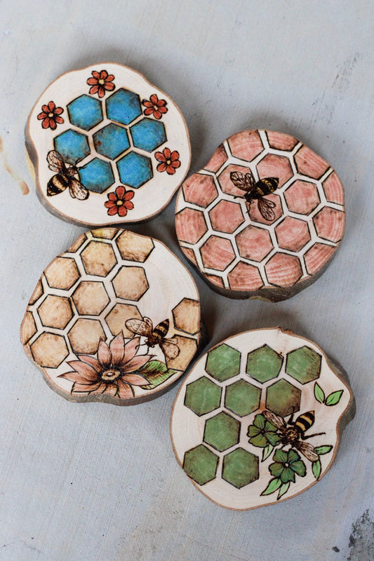 In the Beehive Coaster Set