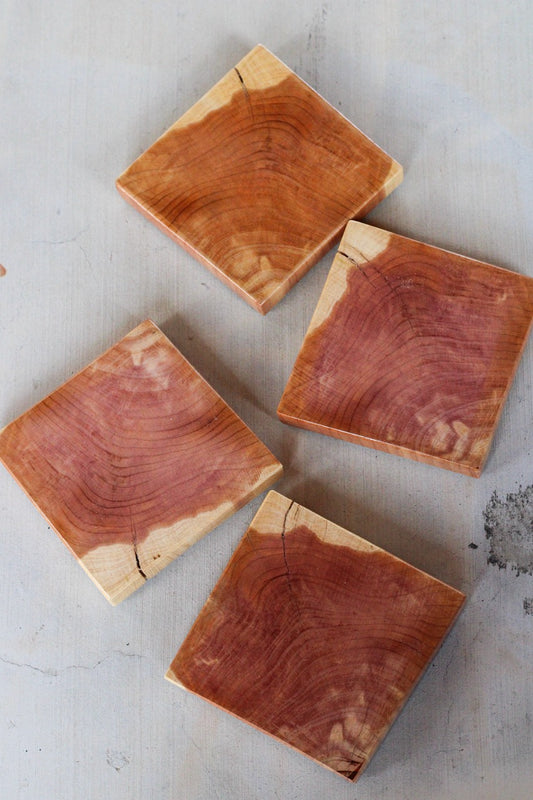 Plain Square Coaster Set