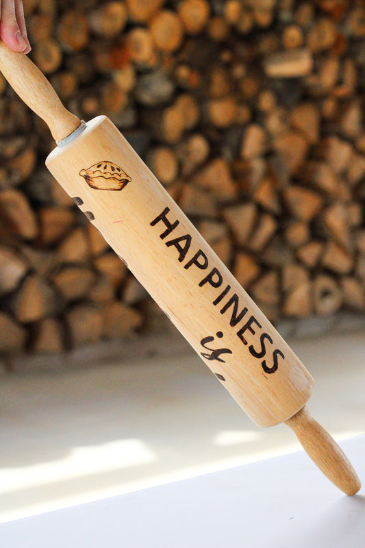 Happiness is Homemade Rolling Pin
