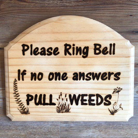 Please Ring Bell Wall Sign