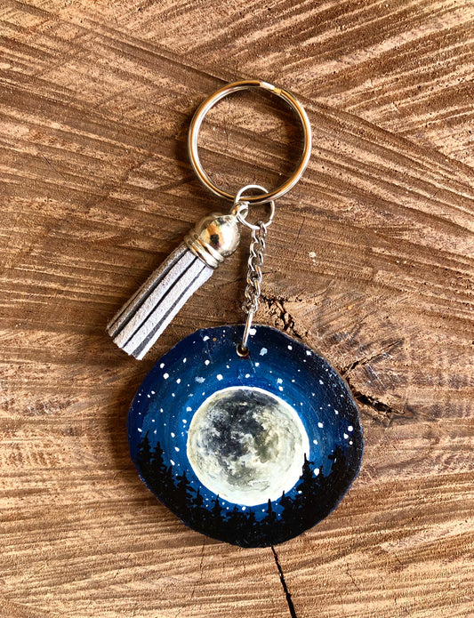 Full Moon Keychain